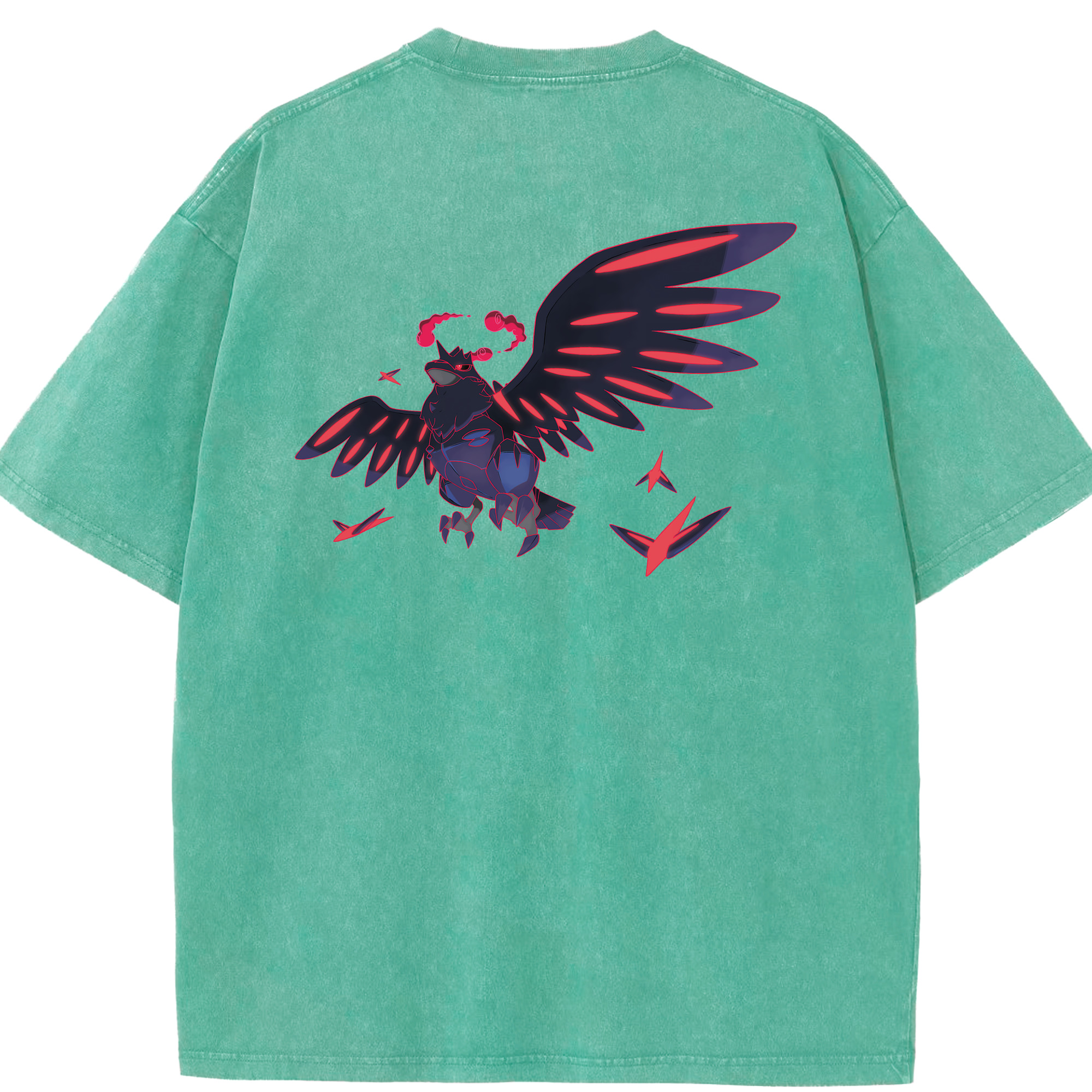 （画像用） ポケットモンスター Pokémon 綿100% ヴィンテージ風 半袖Tシャツ（背面プリント）